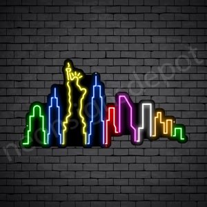 New York City Neon Sign - Black