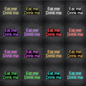 Eat me Drink me V3 Neon Sign