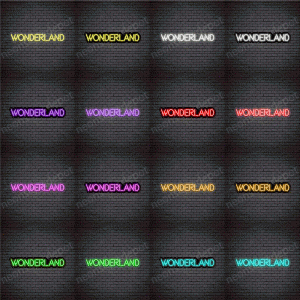 Wonderland V4 Neon Sign