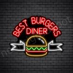 Best Burgers Diner Neon Sign