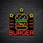 Burger Stars V2 Neon Sign