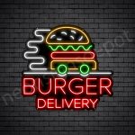 Burgers delivery Neon Sign
