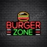 Burgers zone Neon Sign