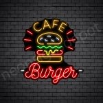Cafe Burger V2 Neon Sign