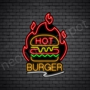 Hot Burger Neon Sign