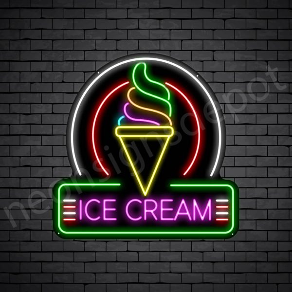Ice cream V2 Neon Sign