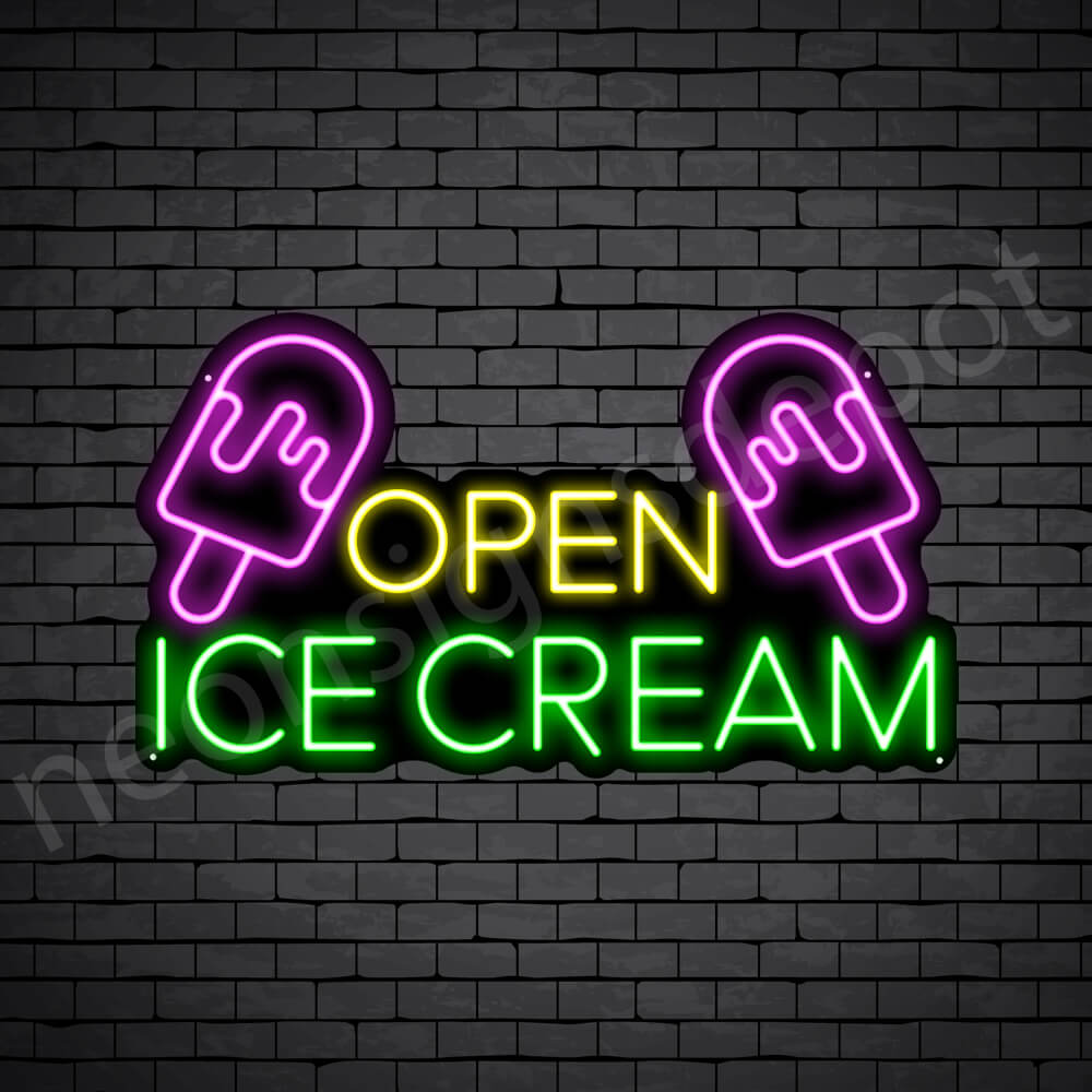 110009 Open Ice-cream Cafe Shop Chocolate Shop Combination Mocha LED Light Sign
