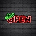 Mexican Food Open V4 Neon Sign