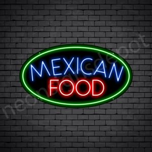 Mexican Food V8 Neon Sign
