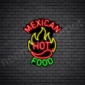 Mexican Hot Food Neon Sign