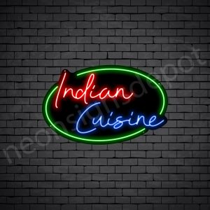 Indian Cuisine V2 Neon Sign