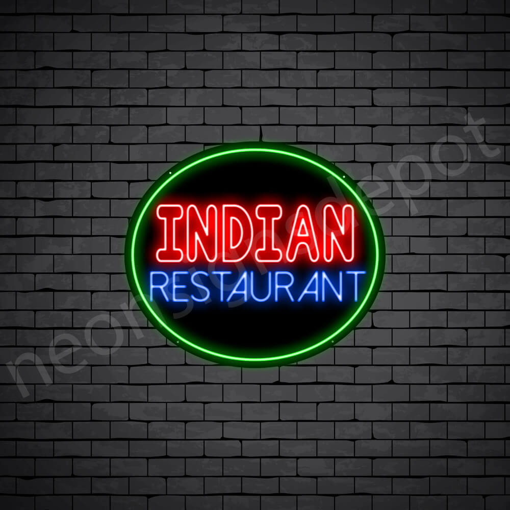 Indian Restaurant V4 Neon Sign
