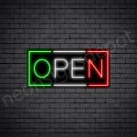 Open Italian Restaurant Neon Sign