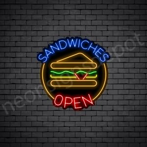 Open Sandwiches V2 Neon Sign