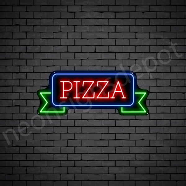 Pizza V8 Neon Sign