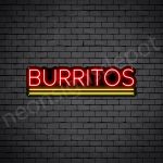 Burritos V2 Neon Sign