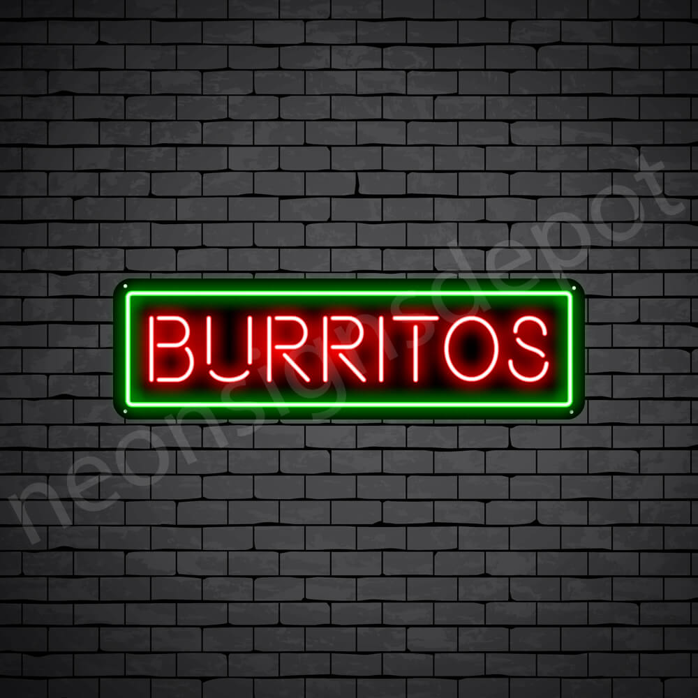 Burritos V3 Neon Sign
