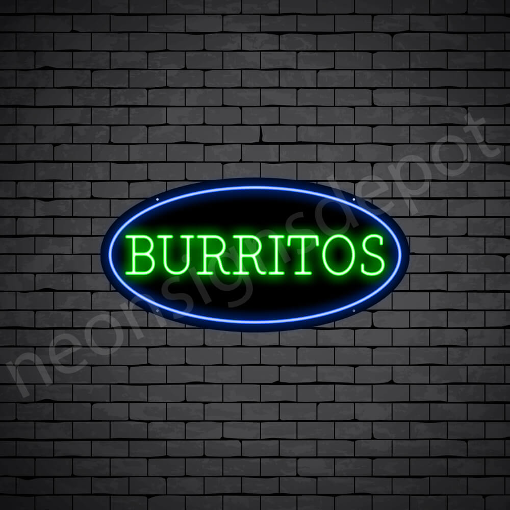 Burritos V4 Neon Sign