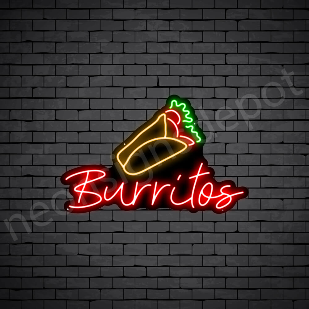 Burritos V5 Neon Sign