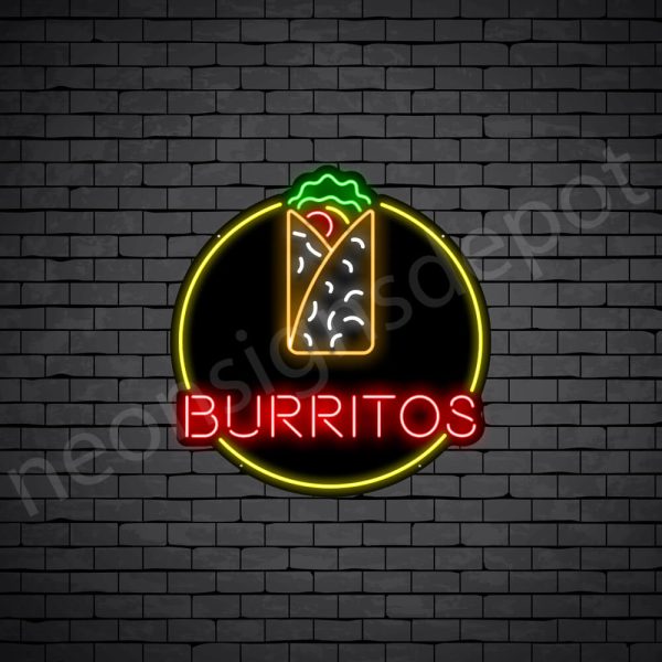 Burritos V6 Neon Sign