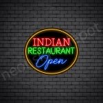 Indian Restaurant Open V3 Neon Sign