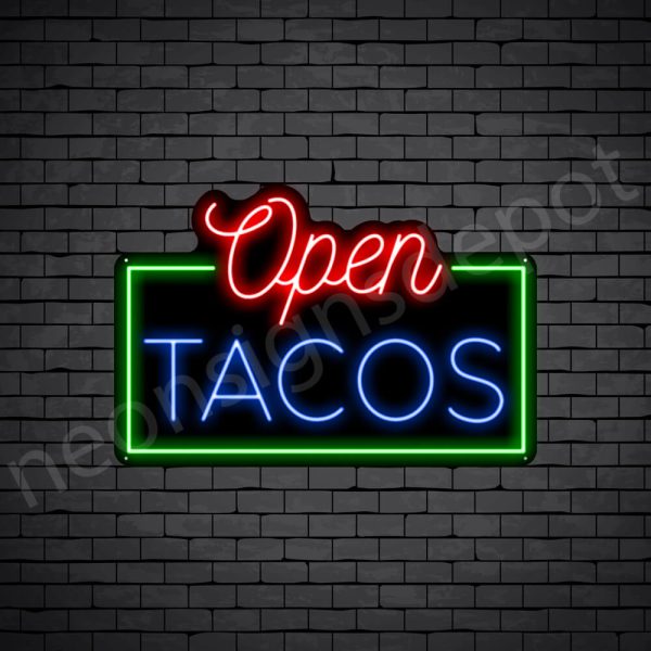 Open Tacos Neon Sign