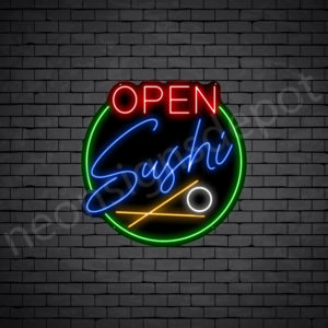 Open Sushi Neon Sign