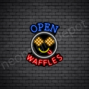Open Waffles Neon Sign