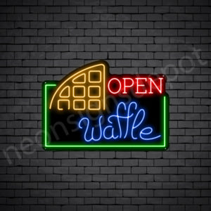 Open Waffles V3 Neon Sign