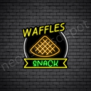 Waffles Snack Neon Sign