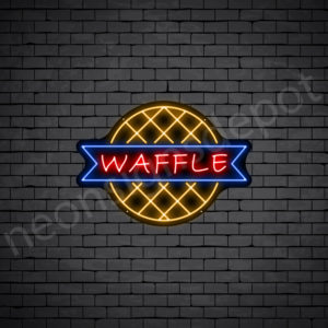 Waffles V4 Neon Sign