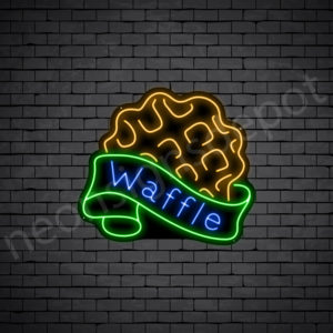 Waffles V5 Neon Sign