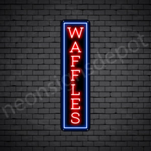 Waffles V8 Neon Sign