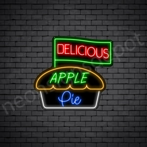 Delicious Apple Pie Neon Sign