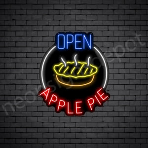 Open Apple Pie Neon Sign