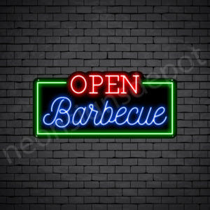 Open Barbecue Neon Sign