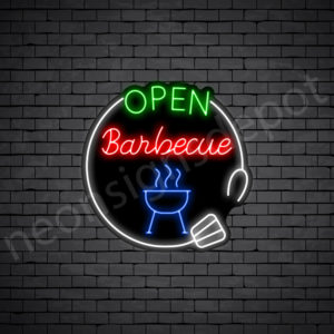 Open Barbecue V2 Neon Sign