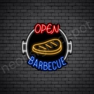Open Barbecue V3 Neon Sign