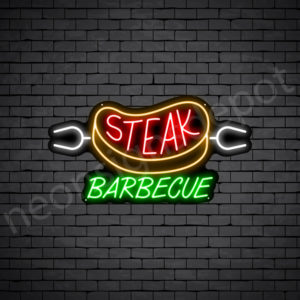 Steak Barbecue Neon Sign