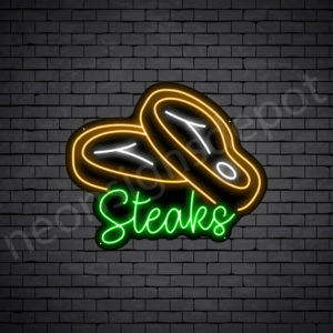 Steak V11 Neon Sign