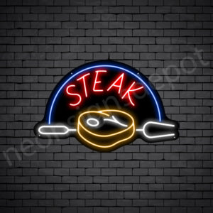 Steak V12 Neon Sign