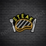 Steak V9 Neon Sign