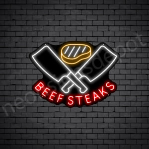 Beef Steaks V2 Neon Sign