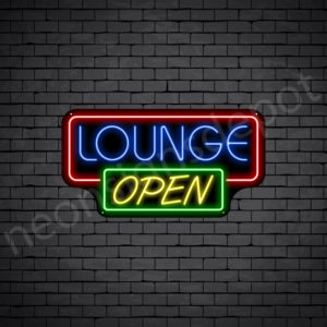 Open Lounge V11 Neon Sign