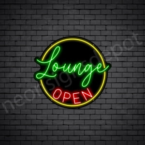 Open Lounge V12 Neon Sign