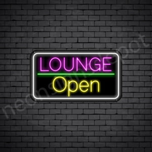 Open Lounge V21 Neon Sign