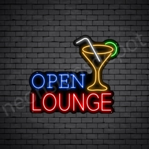 Open Lounge V28 Neon Sign
