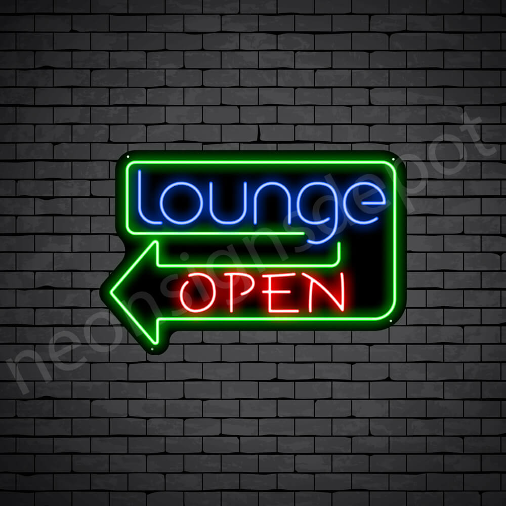 Open Lounge V8 Neon Sign