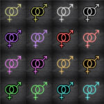 Gender Symbol Neon Sign