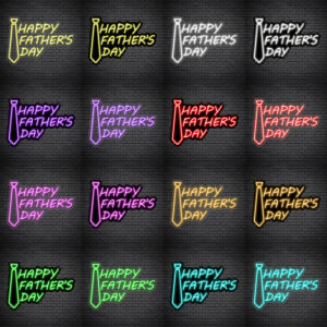 Happy Fathers Day V11 Neon Sign